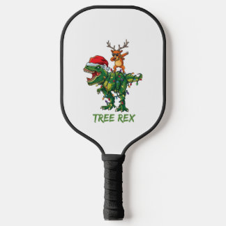 Tree Rex Dinosaur Weihnachtskostüm Xmas Tree Ligh Pickleball Schläger