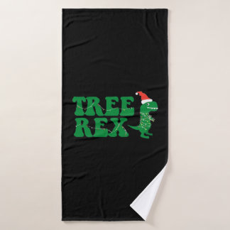 Tree Rex Dinosaur WeihnachtsWeihnachten Badehandtuch