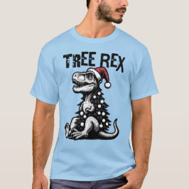 Tree Rex – Funny Christmas T-Rex Design T-Shirt