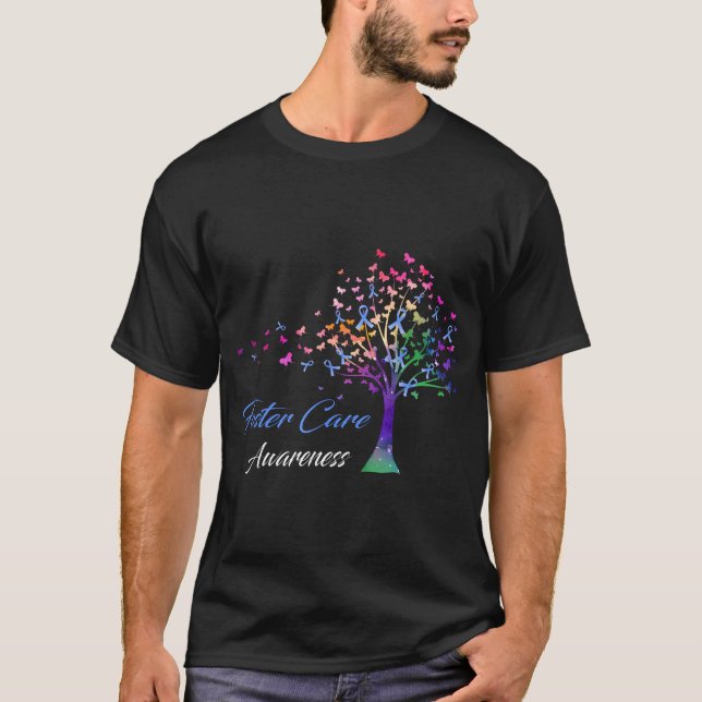 Tree Ribbon fördert Pflegebewusstsein T-Shirt (Vorderseite)