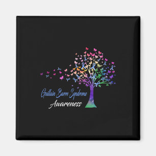 Tree Ribbon Guillain Byrre Syndrome Awareness Magnet
