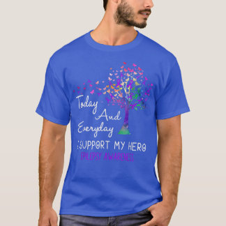 Tree Ribbon I Support My Hero Epilepsy Awareness T-Shirt