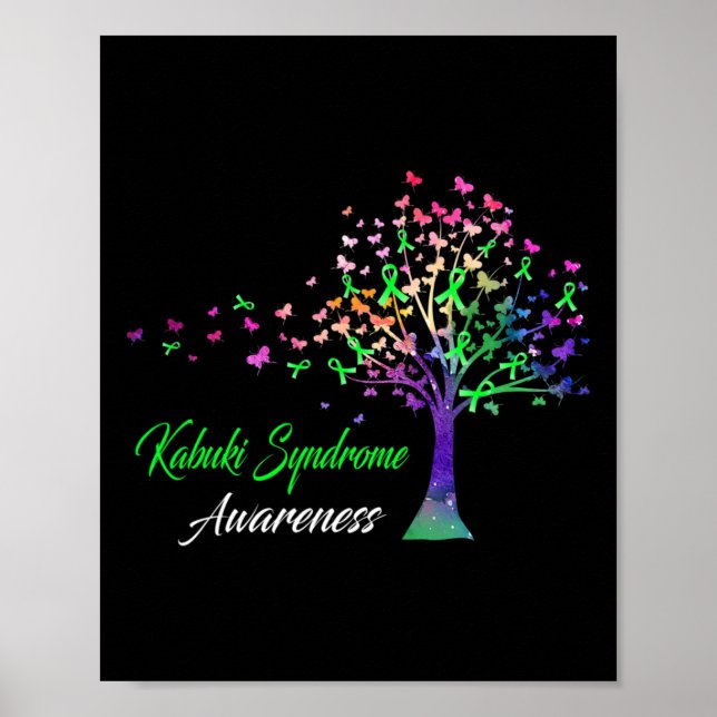 Tree Ribbon Kabuki Syndrome Awareness Poster (Vorne)
