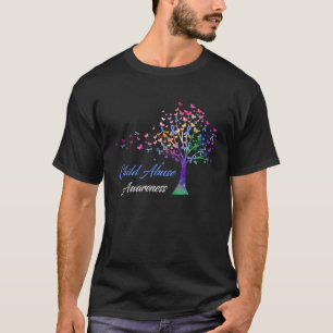Tree Ribbon Kindesmissbrauch Bewusstsein T-Shirt