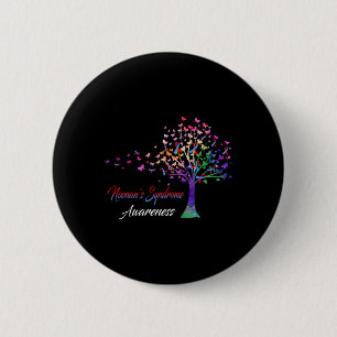 Tree Ribbon Noonans Syndrom Bewusstsein Button