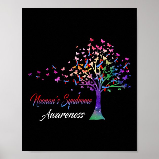 Tree Ribbon Noonans Syndrom Bewusstsein Poster (Vorne)