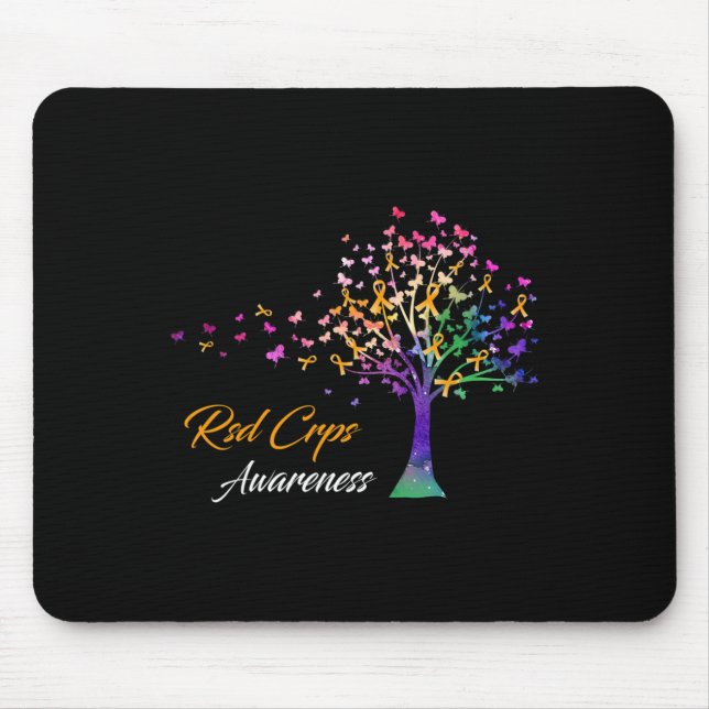 Tree Ribbon RSD CRPS Awareness Mousepad (Vorne)