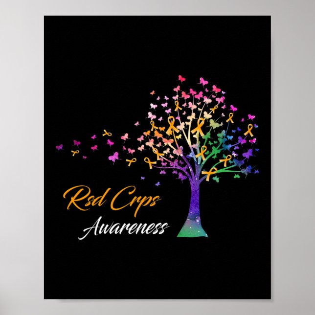 Tree Ribbon Rsd Crps Bewusstsein Poster (Vorne)