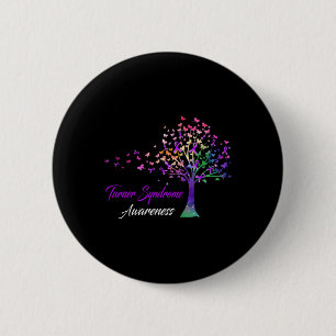 Tree Ribbon Turner Syndrome Awareness Button