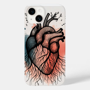Tree Root Heart - Seele baumelnde Kunst Case-Mate iPhone 14 Hülle