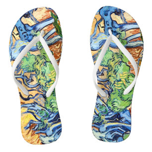 Tree Roots (1890) Van Gogh botanische Kunst unisex Flip Flops
