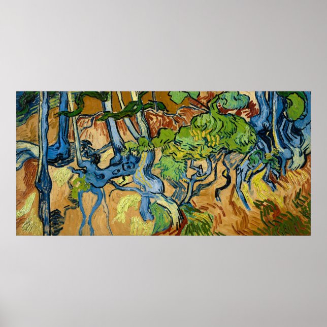 Tree Roots von Vincent van Gogh (Juli 1890) Poster (Vorne)