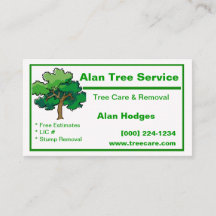 Tree Service Business Card