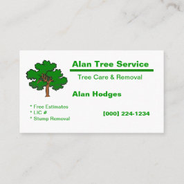 Tree Service Business Card Visitenkarte