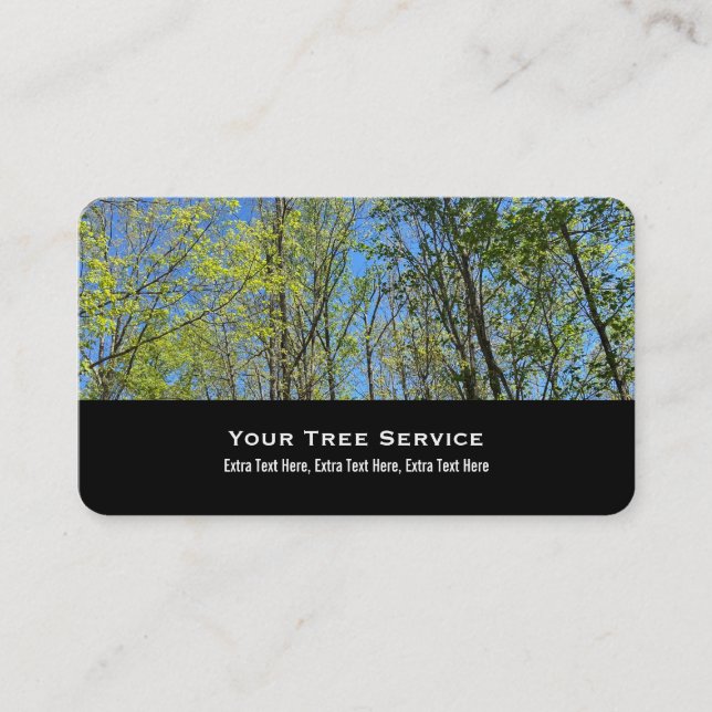 Tree Service Business Card Visitenkarte (Vorderseite)