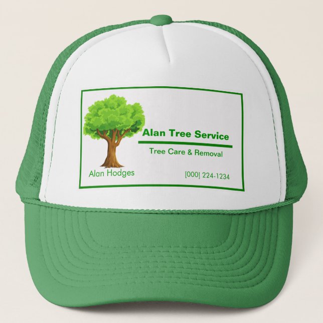 Tree Service Business Truckerkappe (Vorderseite)