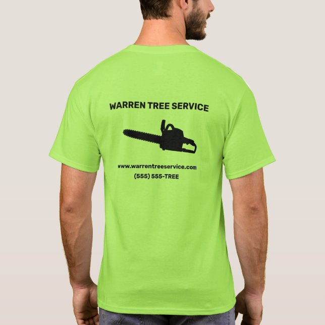 Tree Service Company T - Shirt (Rückseite)