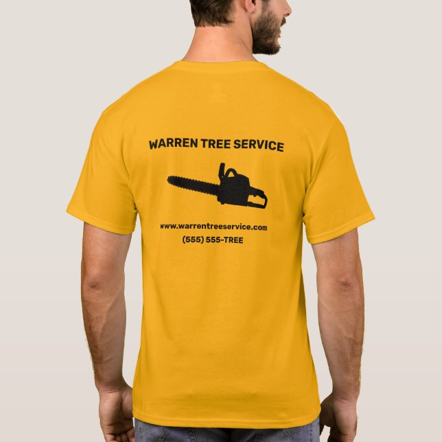 Tree Service Company T - Shirt (Rückseite)