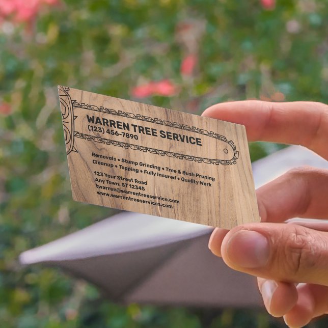 Tree Service Company Visitenkarte (Von Creator hochgeladen)