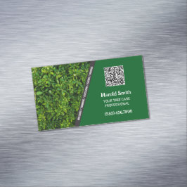 Tree Service Custom QR Magnetische Visitenkarte