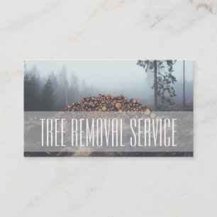 Tree Service Firewood Business Card Visitenkarte