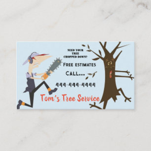 Tree Service II Business Card Visitenkarte