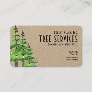 Tree Services Kraft Visitenkarte