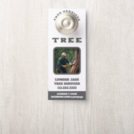 *~* Tree ServicesLumber Jack QR Tür Türanhänger