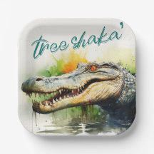 Tree Shaka' Papierplatte