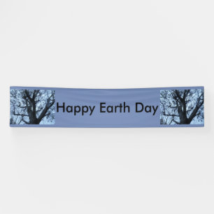 Tree Silhouette Foto Personalisiert Banner