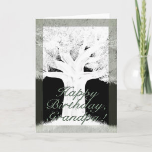 Tree Silhouette-Geburtstag Karte