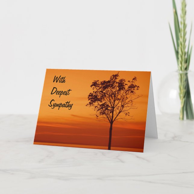 Tree-Silhouette - Sympathiekarte Karte (Vorderseite)