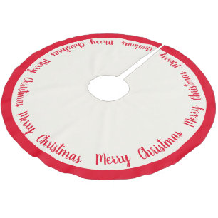 Tree Skirt-frohe Weihnachten Polyester Weihnachtsbaumdecke