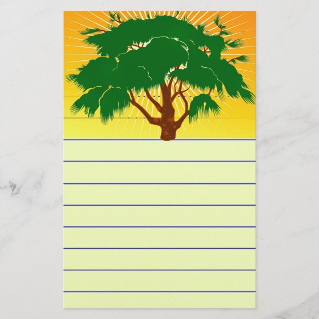 Tree Stationery Briefpapier (Vorderseite)