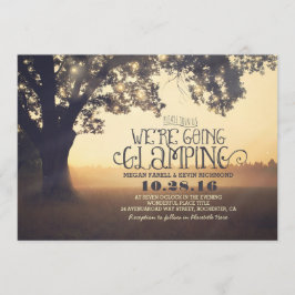 Tree String Lights - Wir gehen Glanzhochzeit Einladung