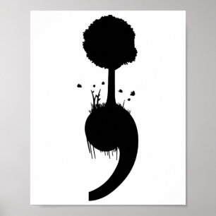 Tree Suizid Depression Prevention Poster