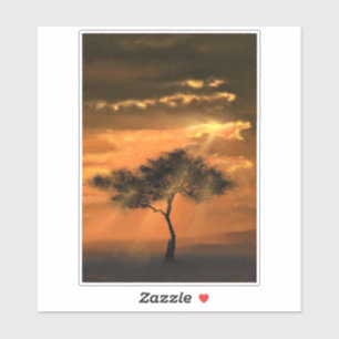 Tree Sunams Sunrise Sticker