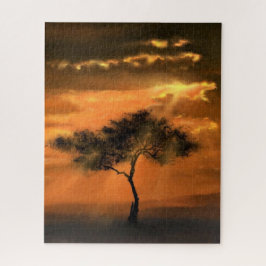 Tree Sunlight - Zeichnend Kunstsammlung Puzzle