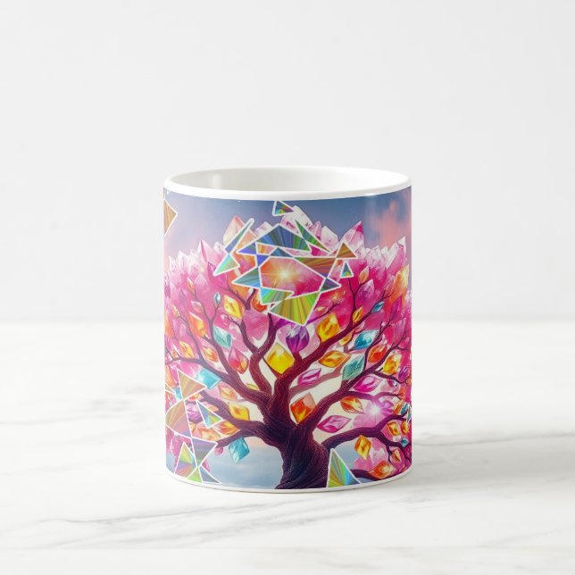 Tree Sunrise Kaffeetasse (Mittel)
