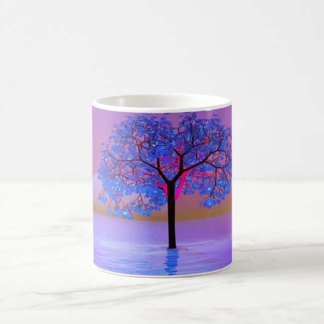 Tree Sunset Kaffeetasse (Mittel)