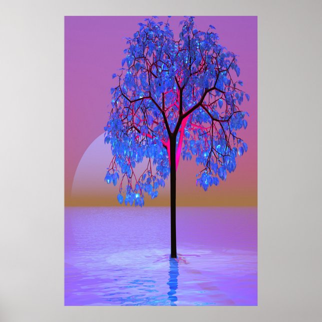 Tree Sunset Poster (Vorne)
