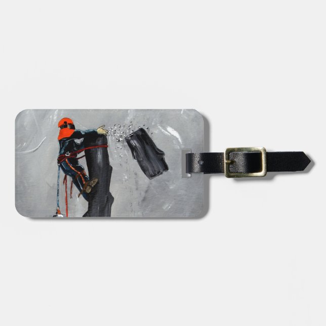 Tree Surgeon Arborist christmas present Birthday Gepäckanhänger (Vorderseite horizontal)