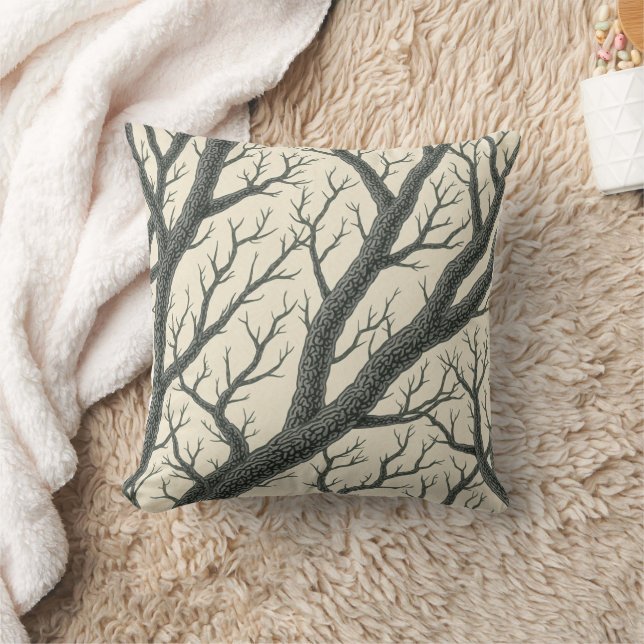 Tree Throw Pillow Kissen (Decke)