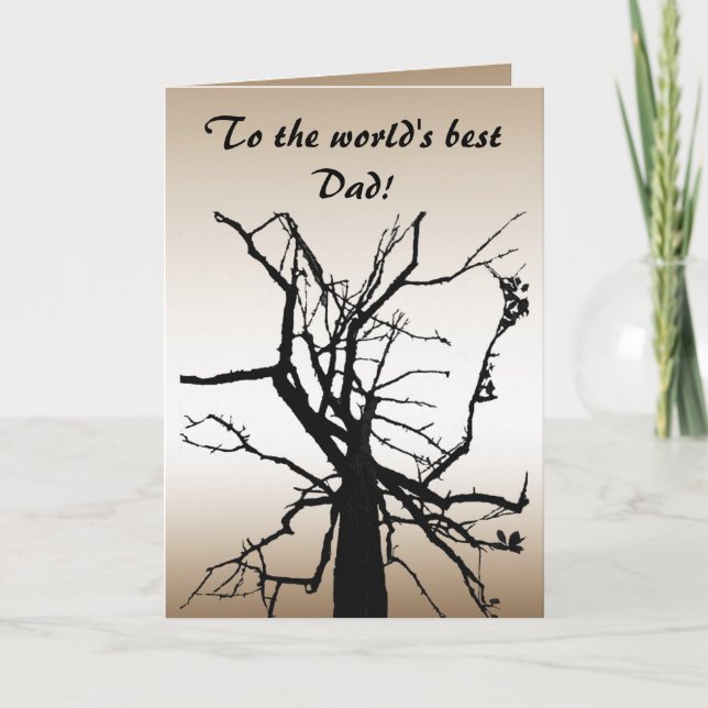 Tree Top Abstrakt Vathers Day Card Karte (Vorderseite)