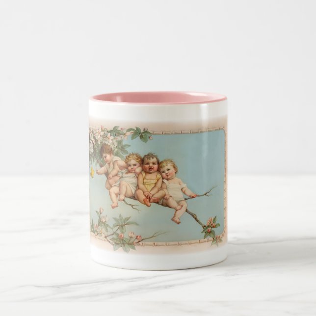 Tree Top Babies Zweifarbige Tasse (Mittel)