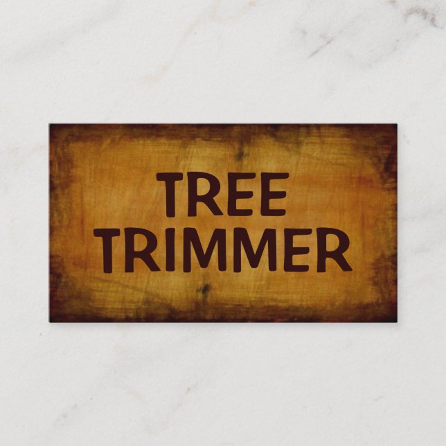 Tree Trimmer Antique Business Card Visitenkarte (Vorderseite)