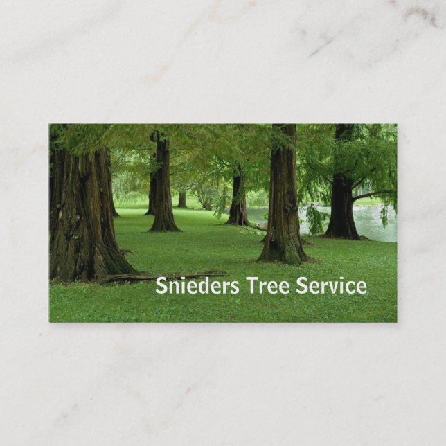 Tree Trimmer Service Visitenkarte (Vorderseite)