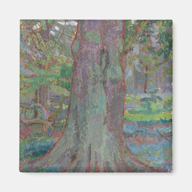 Tree Trunk, 1916 (Öl auf Leinwand) Magnet (Vorne)
