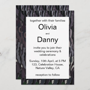 Tree Trunk Background Nature Wedding Einladung