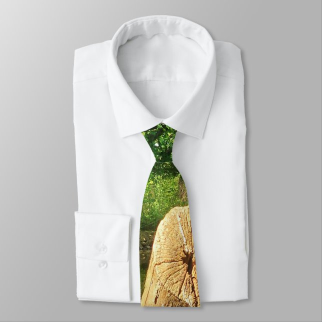 Tree Trunk Nature Fotografy Lake Park Krawatte (Gebunden)